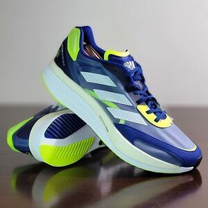 Adidas Adizero Boston 10 Marathon Unicorn Edition Men's Size 12 Blue Green White